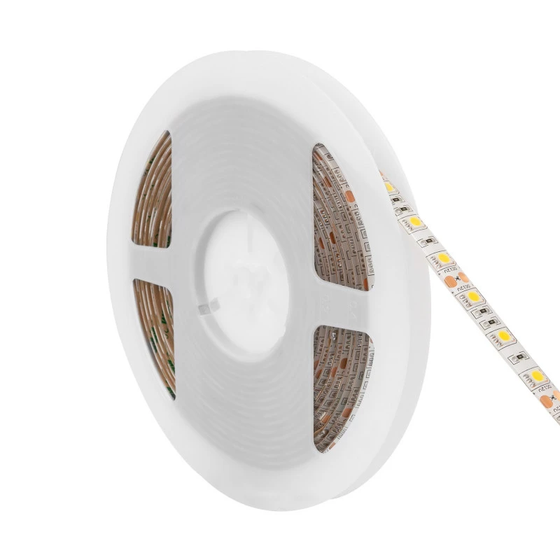 5m Cool White 12V DC LED Strip 60LED/m 10mm Wide Cut At Every 5cm IP65 4 5m Cool White 12V DC LED Strip 60LED/m 10mm Wide Cut At Every 5cm IP65 - Image 2