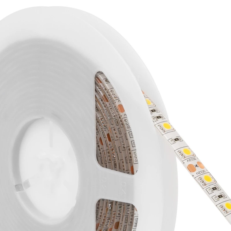 5m Cool White 12V DC LED Strip 60LED/m 10mm Wide Cut At Every 5cm IP65 6 5m Cool White 12V DC LED Strip 60LED/m 10mm Wide Cut At Every 5cm IP65 - Image 4