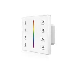 Wall Mounted Tactile Dimmer For RGBW RF LED Strips White