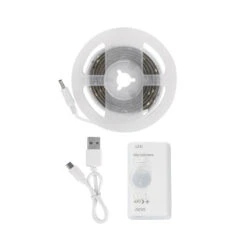 1M Battery Operated Warm White LED Strip With PIR Sensor