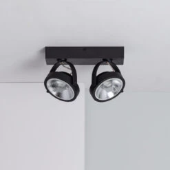 AR111 CREE Adjustable Dimmable Daylight 30W LED Ceiling Spotlight - Black