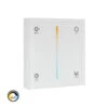 Wall Mounted Tactile Dimmer For CCT Selectable 12/24V DC RF LED Strips White